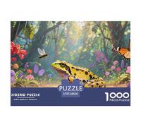 Puzzle Grenouille arboricole Qui Compte 1000 Pièces pour Adultes,Écologie de forêt Tropicale Humide Un Jeu De Dexérité Très Difficile Puzzle Éducatif l'art De La Décoration Moderne 38x26cm/1000pcs