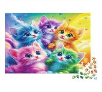 Puzzle Grenouille Arbre Psychédélique 1000 pièces 38x26cm Papier recyclé pour Adultes Puzzle d'art de Faune Coloré Défi Impossible Stimule la Réflexion Cérébrale Idée de Cadeau Géniale