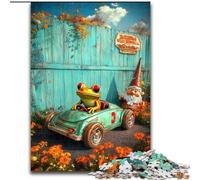 Puzzle Grenouille Conduisant Une Voiture pour Adultes et Adolescents, Convient aux 14 Ans et Plus Amusement en Famille pour Toute la Famille (50x75cm)
