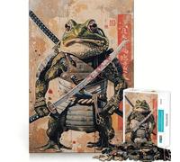 Puzzle Grenouille Samouraï 1000 Pièces pour Adolescents Jeu de logique et de réflexion Découpe précise (50x75cm)