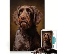 Puzzle Griffo à Poil Dur pour Adultes,1000 pièces,Jeu Stimulant l'esprit,pièces précises et sans Couture,activité relaxante en Groupe à l'intérieur (50x75cm)