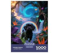 Puzzle Griffon Bruxellois 1000 Pièces en Carton pour Adultes Jeu D’activité Intérieure Puzzle Griffon Bruxelles Jungle Cadeau Enfant Home Decor 70x50cm/1000pcs