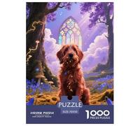 Puzzle Griffon Bruxellois 1000 Pièces en Carton pour Adultes Jeu ÉduChatif Jeu De Défi Casse-tête Griffon Bruxelles Forêt Idée Cadeau Home Decor 70x50cm/1000pcs