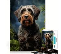 Puzzle Griffon d'arrêt à Poil Dur 1000 pièces Jeu de réflexion Pièces précises et sans Couture Activité familiale Amusante (38x26cm)