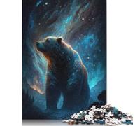 Puzzle Grizzly Bear Style 4 de 1000 pièces pour adolescents, cadeaux, puzzles en bois pour adultes, puzzles pour adultes et adolescents, 1000 pièces (75 x 50 cm)