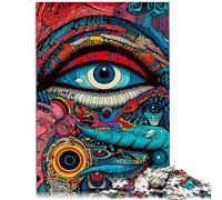 Puzzle Groupe de Monstres Puzzles pour Adultes Puzzle en Bois de 1000 pièces Décoration Murale Cadeaux d'anniversaire et de Noël Uniques (50x75 cm)
