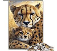 Puzzle guépard 1000 pièces pour Adultes, pour Un Anniversaire, Une fête ou Une décoration Murale (14 Ans et Plus) (50x75cm)