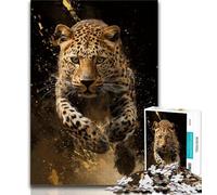 Puzzle Guépard Courant pour Adultes 1000 Pièces, Jouet Éducatif et Apprentissage, Idéal comme Cadeau pour Toute la Famille 38x52cm