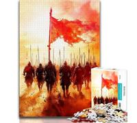 Puzzle Guerrier 1000 pièces pour Adultes et Adolescents, Jeux éducatifs, décoration d'intérieur, à Offrir en Cadeau à Toute la Famille (38x26cm)