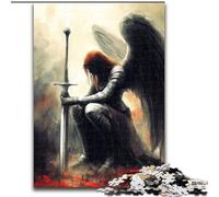 Puzzle Guerrier avec Ailes 1000 pièces pour Adolescents, Cadeaux, Art intéressant, réduction du Stress, liste de souhaits avec Père Noël pour Les 14 Ans (26x38cm)