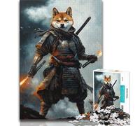 Puzzle Guerrier Corgi Japonais 1000 pièces pour Adolescents, Jeu éducatif et Jouet de défi, idéal comme Cadeau pour Toute la Famille (38x26cm)