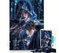 Puzzle Guerrier d'hiver 1000 pièces Jeu de réflexion Qualité supérieure Découpe Laser Exercice Mental Calme à Faire à la Maison (38x52cm)