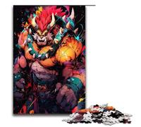 Puzzle Guerrier Féroce 1000 Pièces Cadeaux Puzzle pour Adultes Liste de Souhaits de Noël avec Père Noël pour Adolescents de 14 Ans et Plus 1000 PCS