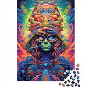 Puzzle Guerrier Japonais Fantastique 100% Carton Recyclé Puzzle Premium en Carton pour Adultes Enfants Cadeaux d'halloween 1000 pièces (75x50cm)