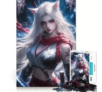 Puzzle Guerrier Lame de la Nuit 1000 pièces pour Adolescents, Jeu de réflexion, Design paisible et Amusant, Cadeau Unique (50x75cm)
