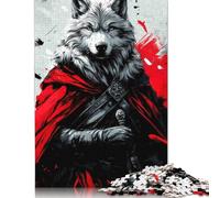 Puzzle Guerrier Loup Écarlate 500 pièces pour Adultes | | Puzzles pour Adultes, Jeux intellectuels, Cadeaux, 500 pièces (52 x 38 cm)