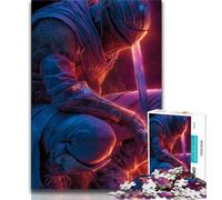 Puzzle Guerrier Mystérieux 1000 Pièces pour Adultes, Jeu Éducatif Difficile à Réaliser, mais Amusant et Humoristique pour Anniversaire (38x26cm)