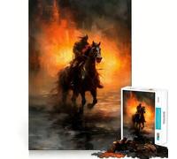 Puzzle Guerrier Renégat pour Adolescents 1000 pièces Stimule la mémoire Divertissement Découpe de qualité supérieure Cadeau élégant (38x52cm)