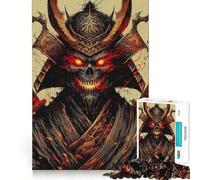 Puzzle Guerrier Samouraï Mort-Vivant 1000 Pièces à Reconstituer Amusant Jeu sans Bavures Pièces Découpées Nettement Portable et Pratique pour Les Voyages (50x75cm)