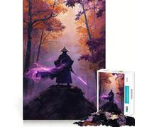 Puzzle Guerrier Samouraï Mystique pour Adultes 1000 Pièces Jeu de Réflexion Détente et Sérénité Design Design Assemblage (38x26cm)