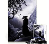 Puzzle Guerrier Shilhouette 1000 pièces pour Adolescents Se concentrer, améliorer sa détente, Passe-Temps idéal, Cadeau Parfait (38x26cm)