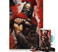 Puzzle Guerrier Spartiate 1000 Pièces pour Adultes Jeu de Réflexion et de Soulagement du Stress Design Élégant Cadeau 38x52cm