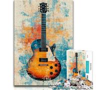 Puzzle Guitare 1000 pièces pour Adultes et Adolescents, Difficile à réaliser mais Amusant et Humoristique, Cadeau d'anniversaire, Cadeaux, Art Mural 50x75cm