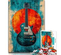 Puzzle Guitare 1000 pièces pour Adultes, Jeu éducatif, Jouet de défi, décoration Murale, Cadeaux d'anniversaire et de Noël Uniques 38x26cm