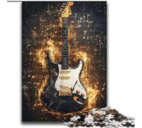 Puzzle Guitare Dorée 2000 pièces pour Adultes et Adolescents, Cadeau d'anniversaire idéal pour Un Moment de détente, décoration Murale pour Les 14 Ans et Plus (70x100cm)