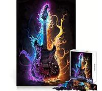 Puzzle Guitare Éclair Vibrant pour Adultes, 1000 Pièces, Réflexion Stratégique, Passe-Temps Apaisant, Cadeau de Fêtes Précis (50x75cm)