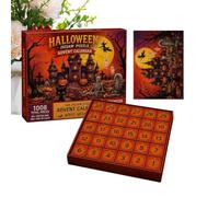 Puzzle Halloween Advent | 30 Days Haunted House Spooky Jigsaw | Countdown Calendar Jigsaw Puzzle | Kids Teens Adults Gatherings Game Night Party Planners Themed Events Stocking Stuffer