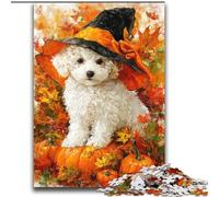 Puzzle Halloween Golden Retriever pour Adolescents 2000 pièces, Jouets éducatifs, Jeux Anti-Stress, Cadeaux d'anniversaire Uniques (70x100cm)