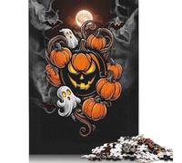 Puzzle Halloween Jack-o'-Lantern 500 pièces pour Adultes | Puzzles pour Adolescents | Cadeaux | Puzzle Durable pour Adultes | Jeux 500 pièces (52 x 38 cm)
