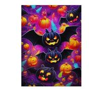 Puzzle Halloween Pumpkin Party pour Adultes, Format 500 PCS