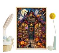 Puzzle Halloween Sorcière Décoration de Boutique sorcière horrifique