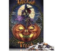 Puzzle Halloween Spirit, défi Difficile, Puzzle en Carton 100% recyclé pour Femmes et Hommes, Cadeaux de Noël, 1 000 pièces (38 x 26 cm)