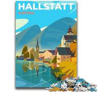 Puzzle Hallstatt 1000 pièces pour Adultes et Adolescents, activité Amusante pour la Maison, Jouets pour Les Jours de Pluie, Cadeaux d'anniversaire (50x75cm)