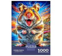 Puzzle Hamster 1000 Pièces pour Adolescents Et Enfants - Difficile Puzzles Jeu De Patience en Famille 38x26cm/1000pcs