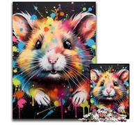 Puzzle Hamster 1000 pièces pour Adultes, Puzzle pour Adultes, décoration d'intérieur à Faire soi-même, Jeu de réflexion 50x75cm / 19,68x29,52 Pouces