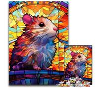 Puzzle Hamster 1000 pièces, Puzzle Impossible pour Adultes, idéal pour Les Adolescents et Les collectionneurs, Cadeau de Voyage, activité familiale 26x38cm / 10,23x14,96 Pouces