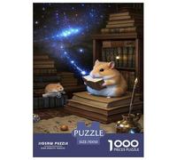 Puzzle Hamster d’Or Qui Compte 1000 Pièces pour Adultes,Ciel étoilé Fantasy Un Jeu De Dexérité Très Difficile Puzzle ÉduChatif l'art De La Décoration Moderne 70x50cm/1000pcs