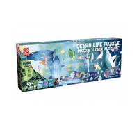 Puzzle Hape Glow In The Dark - Vie Océanique - 100-200 pièces - Pour Enfant de 6 ans et plus