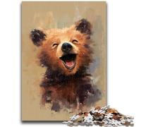 Puzzle Happy Bear 1000 pièces pour Adultes et Adolescents, Jouets éducatifs, Jeux Anti-Stress, décoration Murale (50x75cm)