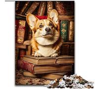 Puzzle Happy Corgi 1000 pièces pour Adultes et Adolescents, Jeux éducatifs à Faire soi-même avec Affiche et fiche de Questions Assorties (26x38cm)