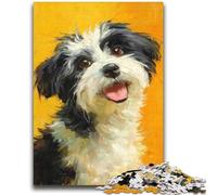 Puzzle Happy Puppy 1000 pièces pour Adultes, Jeu Stimulant et Jeu Familial idéal comme Cadeau pour Toute la Famille (38x52cm)