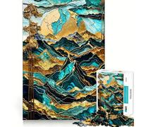 Puzzle Harmonie au Coucher du Soleil sur la Montagne pour Adultes, 1000 pièces, Jeu de logique et de détente, Bords Lisses, Cadeau spécial (50x75cm)
