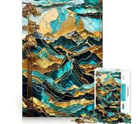 Puzzle Harmonie au Coucher du Soleil sur la Montagne pour Adultes, 1000 pièces, Jeu intellectuel, Divertissement paisible, découpe précise, liste de souhaits du Père Noël (38x26cm)