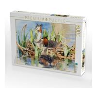 Puzzle · Haubentaucher | Brutzeit im Frühling · 2000 pièces · Format assemblé 90 × 67 cm · CALVENDO Puzzle