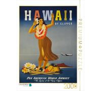 Puzzle · Hawaï avec Clipper | Affiche de voyage vintage : Pan American World Airways, vers… · 2000 pièces · Format assemblé 90 × 67 cm · CALVENDO Puzzle