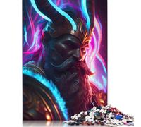 Puzzle Heimdall Mythologie Nordique, Puzzle Rectangulaire Premium 100% Papier Recyclé, Cadeau Unique pour Femmes Hommes, 1000 Pièces (75x50cm)